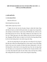 Một số kinh nghiệm giáo dục kỹ năng sống cho trẻ 4 5 tuổi tại trường mầm non 