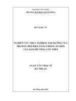 Nghiên cứu thực nghiệm ảnh hưởng của tro bay đến khả năng chống ăn mòn của dầm bê tông cốt thép 
