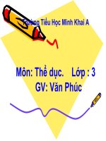 slide bài giảng ôn động tác tung và bắt bóng theo nhóm 2 3 người 