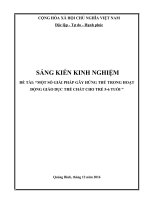 SKKN một số giải pháp gây hứng thú trong hoạt động giáo dục thể chất cho trẻ 5 6 tuổi 