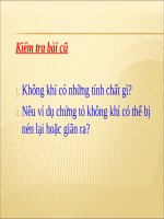 slide bài giảng không khí gồm những thành phần nào 