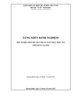 SKKN một số biện pháp để giúp trẻ 5  6 tuổi thực hiện tốt thói quen vệ sinh 