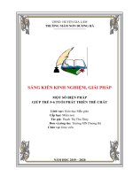 SKKN một số biện pháp giúp trẻ 5 6 tuổi phát triển thể chất 