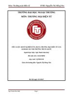 KINH NGHIỆM ỨNG DỤNG THƯƠNG mại điện tử của ALIBABA tại THỊ TRƯỜNG TRUNG QUỐC 