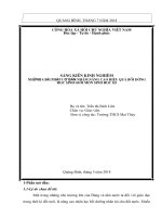 SKKN những giải pháp cơ bản nhằm nâng cao hiệu quả bồi dưỡng học sinh giỏi môn sinh học 8 và 9 