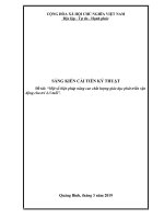 SKKN một số biện pháp nâng cao chất lượng giáo dục phát triển vận động cho trẻ 4 5 tuổi 