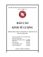 tiểu luận kinh tế lượng PHÂN TÍCH sự ẢNH HƯỞNG của một số yếu tố đến tỉ lệ PHẠM tội 