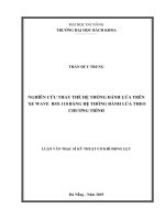 Nghiên cứu thay thế hệ thống đánh lửa trên xe WAVE RSX 110 bằng hệ thống đánh lửa theo chương trình 