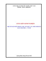 SKKN một số giải pháp giúp trẻ 5 6 tuổi có hứng thú tham gia vận động trong GDPTTC 