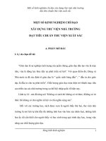 SKKN một số kinh nghiệm chỉ đạo xây dựng thư viện nhà trường đạt tiêu chuẩn thư viện xuất sắc 