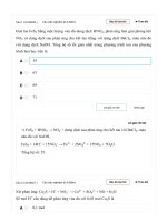 Hoc24h vn   thi online  bài 2 10  phương pháp giải bài toán dung dịch h+, NO3  (đề 1   CB) 
