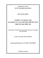 Nghiên cứu khống chế dao động của sàn liên hợp thép bê tông nhịp lớn khi thiết kế 