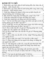 Câu hỏi và đáp án môn Kinh tế vi mô