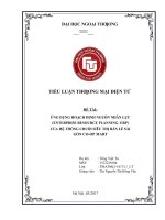 ỨNG DỤNG HOẠCH ĐỊNH NGUỒN NHÂN lực (ENTERPRISE RESOURCE PLANNING  ERP) của hệ THỐNG CHUỖI SIÊU THỊ bán lẻ sài gòn CO OP MART 