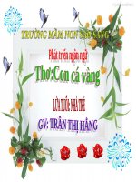 slide bài giảng LQVH thơ con cá vàng 