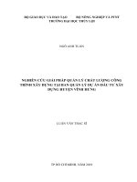Nghiên Cứu Giải Pháp Quản Lý Chất Lượng Công Trình Xây Dựng Tại Ban Quản Lý Dự Án Đầu Tư Xây Dựng