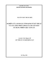 Nghiên cứu, đánh giá tính kinh tế kỹ thuật và các chất phát thải của xe gắn máy sử dụng nhiên liệu xăng e5 