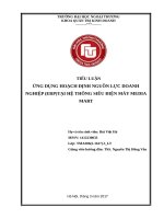 ỨNG DỤNG HOẠCH ĐỊNH NGUỒN lực DOANH NGHIỆP (ERP)TẠI hệ THỐNG SIÊU điện máy MEDIA MART 