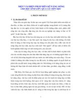 SKKN một vài biện pháp rèn kĩ năng sống cho học sinh lớp 3 qua các môn học 