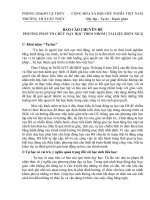 chuyên đề phương pháp tổ chức dạy học theo nhóm ( tài liệu bdtx nd 2) 