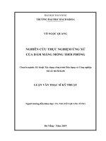 Nghiên cứu thực nghiệm ứng xử của dầm màng mỏng thổi phồng 