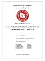 tiểu luận kinh tế lượng các yếu tố ảnh hưởng tới thời gian giấc ngủ 