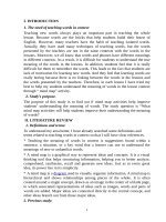 SKKN what mind map activities will help students improve their understanding the meaning of words 