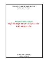 SKKN một số biện pháp làm tốt công tác chủ nhiệm lớp 5 ở trường tiểu học 