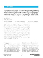 Tội phạm công nghệ cao đối với ngành Ngân hàng Việt Nam trong bối cảnh cách mạng công nghiệp 4.0: Thực trạng và một số khuyến nghị chính sách