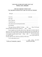 MẪU đơn XIN NGHỈ hưu TRƯỚC TUỔI