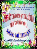 slide bài giảng vẽ BIỂU cảm các đồ vật 