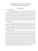 SKKN một số biện pháp dạy kỹ năng nghe trong môn tiếng anh cho học sinh lớp 5 