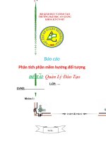 Báo cáo về đề tài xây dựng phần mềm quản lý Đào tạo