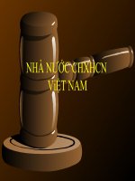 Bài giảng Pháp luật đại cương  Bài 2: Nhà nước CHXHCN Việt Nam