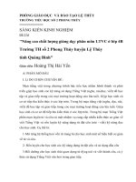 SKKN nâng cao chất lượng giảng dạy phân môn luyện từ và câu ở lớp 4b trường TH số 2 phong thủy huyện lệ thủy tỉnh quảng bình 