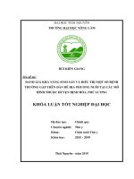 Đánh giá khả năng sinh sản và điều trị một số bệnh thường gặp trên đàn dê địa phương nuôi tại các mô hình thuộc huyện định hóa, phú lương 