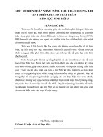 SKKN một số biện pháp nhằm nâng cao chất lượng khi dạy phép chia số thập phân cho học sinh lớp 5 