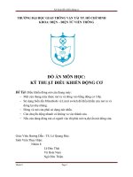 Đồ án môn học Kỹ thuật điều khiển động cơ: Điều khiển đóng mở cửa thang máy