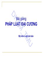 Bài giảng Pháp luật đại cương  ĐH Thương Mại