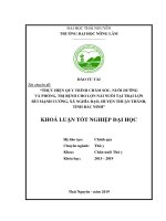 Thực hiện quy trình chăm sóc, nuôi dưỡng và phòng, trị bệnh cho lợn nái nuôi tại trại lợn bùi mạnh cường, xã nghĩa đạo, huyện thuận thành, tỉnh bắc ninh 