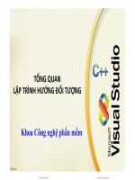 Bài giảng Lập trình hướng đối tượng  Chương 2: Tổng quan lập trình hướng đối tượng