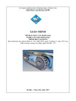 Giáo trình Máy cắt kim loại  Nghề: Cắt gọt kim loại (Cao đẳng)  CĐ Kỹ Thuật Công Nghệ Bà Rịa Vũng Tàu