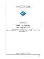 Giáo trình Gia công trên máy phay CNC  Nghề: Cắt gọt kim loại (Cao đẳng)  CĐ Kỹ Thuật Công Nghệ Bà Rịa Vũng Tàu