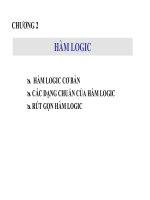 Bài giảng Kỹ thuật số: Chương 2  ThS. Lưu Văn Đại
