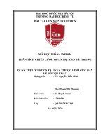 phân tích chiến lược quản trị kho bãi trong quản trị logistics tại ikea thuộc lĩnh vực bán lẻ đồ nội thất 