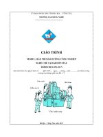 Giáo trình Bảo trì bảo dưỡng công nghiệp  Nghề: Chế tạo khuôn mẫu  CĐ Kỹ Thuật Công Nghệ Bà Rịa Vũng Tàu
