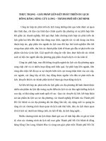 THỰC TRẠNG và GIẢI PHÁP PHÁT TRIỂN LIÊN KẾT DU LỊCH ĐỒNG BẰNG SÔNG CỬU LONG