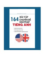 158 Bài tập ngữ pháp Anh Văn 2020  Cô Vũ Mai Phương