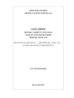 Giáo trình Nghiệp vụ ngân hàng  Nghề: Kế toán doanh nghiệp (Trung cấp)  CĐ Nghề Đà Lạt