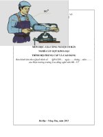 Giáo trình Kỹ thuật nguội cơ bản  Nghề: Cắt gọt kim loại  CĐ Kỹ Thuật Công Nghệ Bà Rịa Vũng Tàu